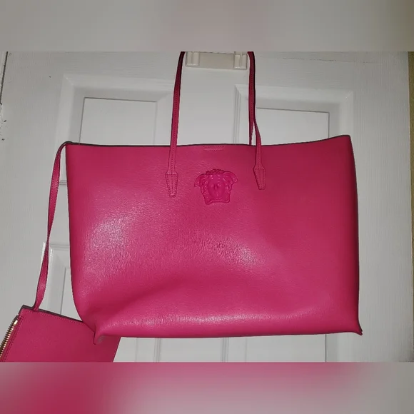 Versace Medusa Leather Tote - Picture 7 of 9